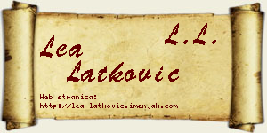 Lea Latković vizit kartica